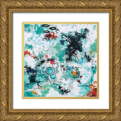 Down the Road Gold Ornate Wood Framed Art Print with Double Matting by Allemand, Sue