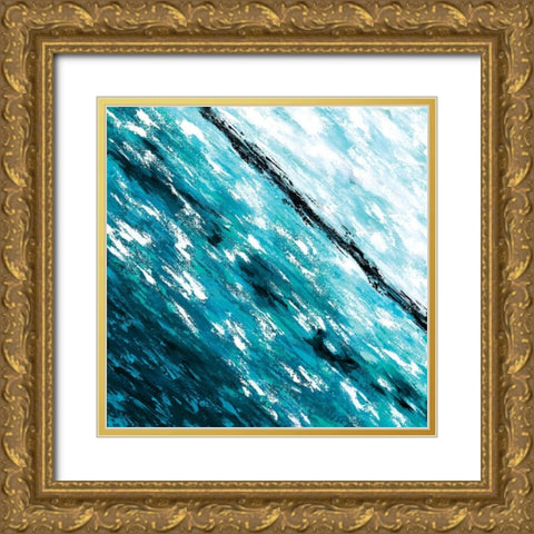 Blue Horizon Gold Ornate Wood Framed Art Print with Double Matting by Allemand, Sue