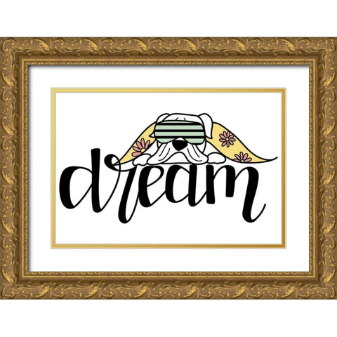 Dream  Gold Ornate Wood Framed Art Print with Double Matting by Dicks, Stephanie