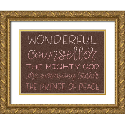 Prince of Peace Gold Ornate Wood Framed Art Print with Double Matting by Dicks, Stephanie
