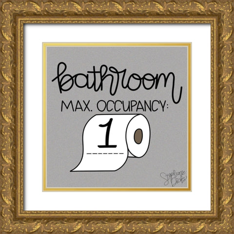 Max Occupancy Gold Ornate Wood Framed Art Print with Double Matting by Dicks, Stephanie