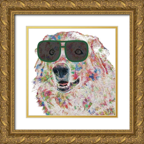 Aussie Gold Ornate Wood Framed Art Print with Double Matting by Dicks, Stephanie