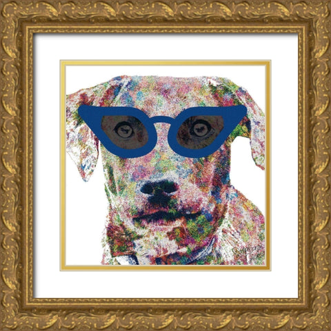 Mountain Cur Gold Ornate Wood Framed Art Print with Double Matting by Dicks, Stephanie