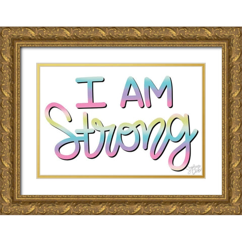Strong Gold Ornate Wood Framed Art Print with Double Matting by Dicks, Stephanie