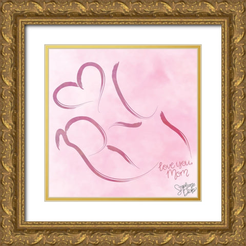 Mothers Day Gold Ornate Wood Framed Art Print with Double Matting by Dicks, Stephanie