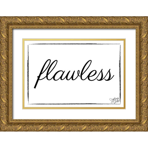 Flawless Gold Ornate Wood Framed Art Print with Double Matting by Dicks, Stephanie