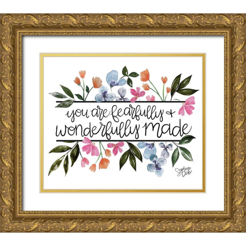 Wonderfully Made Gold Ornate Wood Framed Art Print with Double Matting by Dicks, Stephanie