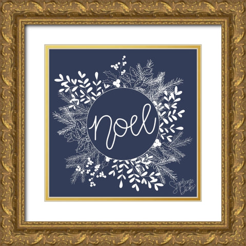Noel Gold Ornate Wood Framed Art Print with Double Matting by Dicks, Stephanie