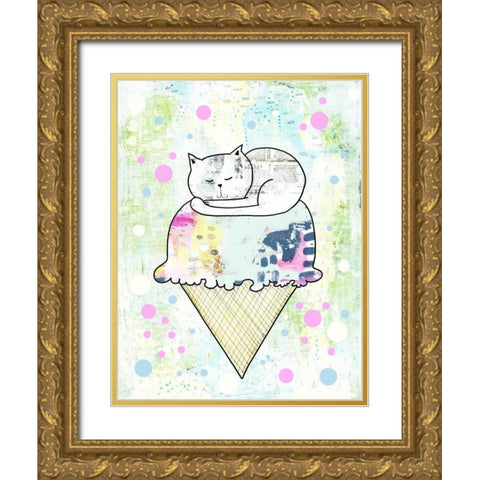Sprinkles on Top Gold Ornate Wood Framed Art Print with Double Matting by Ogren, Sarah
