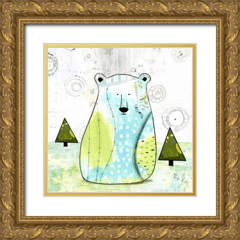 Bear II Gold Ornate Wood Framed Art Print with Double Matting by Ogren, Sarah