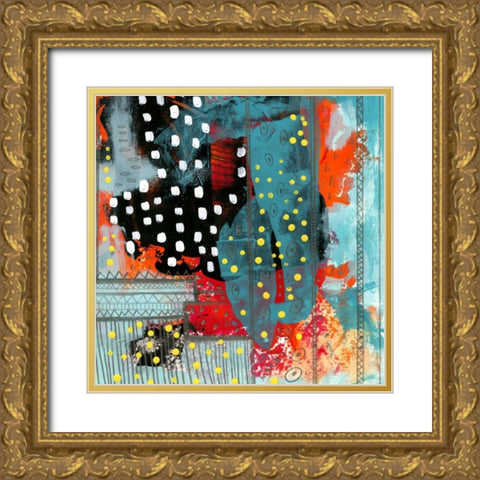 Geometric Abstract II Gold Ornate Wood Framed Art Print with Double Matting by Ogren, Sarah