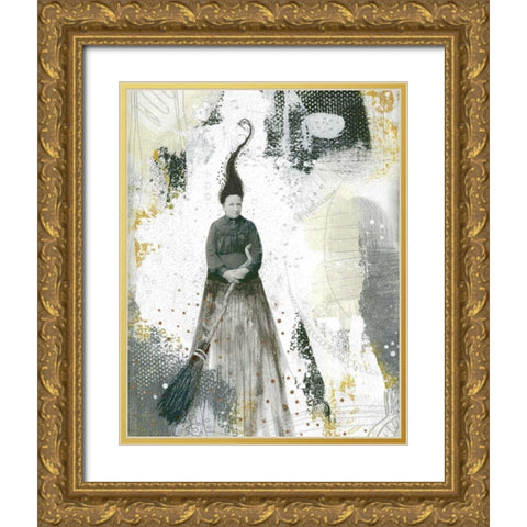 Witch I Gold Ornate Wood Framed Art Print with Double Matting by Ogren, Sarah
