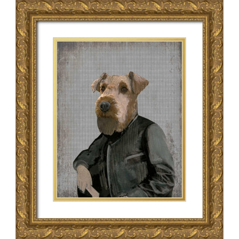 Terence Gold Ornate Wood Framed Art Print with Double Matting by Ogren, Sarah