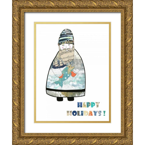 Sailor Gold Ornate Wood Framed Art Print with Double Matting by Ogren, Sarah