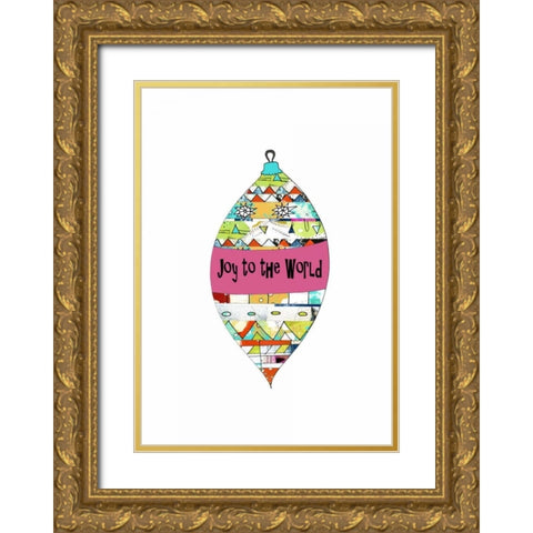 Geometric Ornament Gold Ornate Wood Framed Art Print with Double Matting by Ogren, Sarah