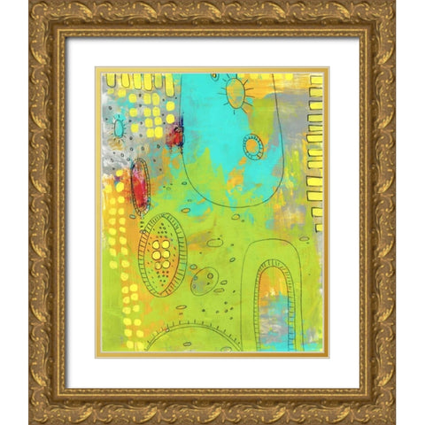 Green Monster Gold Ornate Wood Framed Art Print with Double Matting by Ogren, Sarah