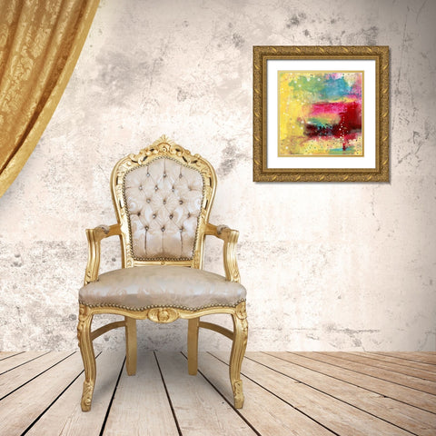 Rainbow Abstract II Gold Ornate Wood Framed Art Print with Double Matting by Ogren, Sarah