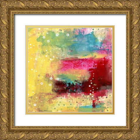 Rainbow Abstract II Gold Ornate Wood Framed Art Print with Double Matting by Ogren, Sarah