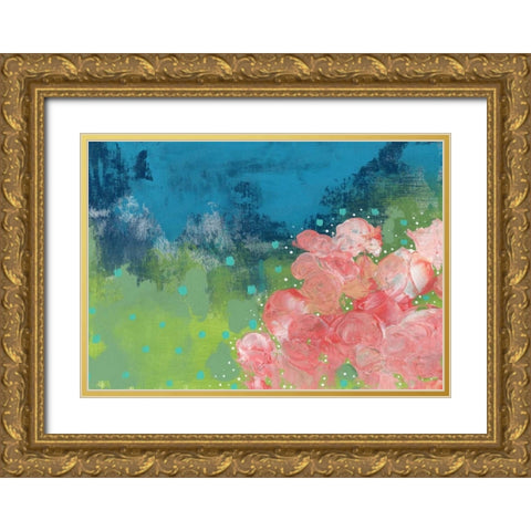 The Bouquet II Gold Ornate Wood Framed Art Print with Double Matting by Ogren, Sarah