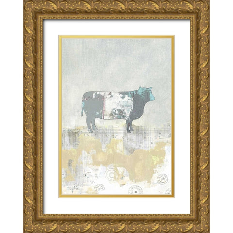 Holstine Gold Ornate Wood Framed Art Print with Double Matting by Ogren, Sarah