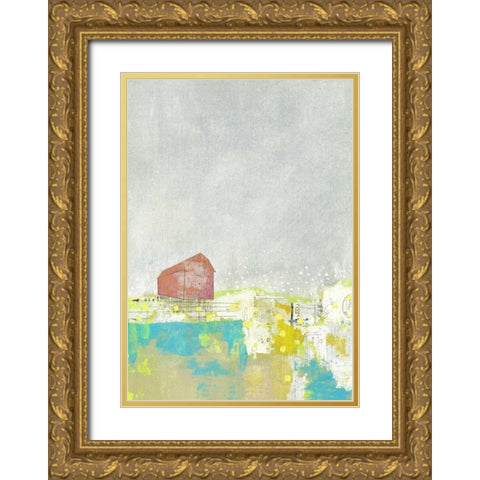 The Barn Gold Ornate Wood Framed Art Print with Double Matting by Ogren, Sarah