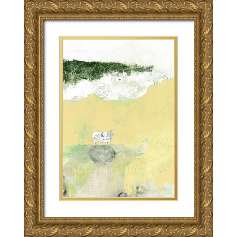 Out to Pasture Gold Ornate Wood Framed Art Print with Double Matting by Ogren, Sarah