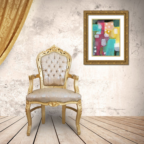 The Dots Dont Connect Gold Ornate Wood Framed Art Print with Double Matting by Ogren, Sarah