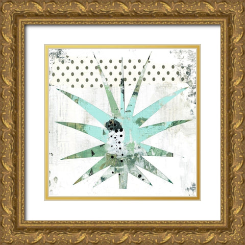 Palm II Gold Ornate Wood Framed Art Print with Double Matting by Ogren, Sarah
