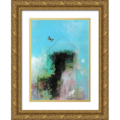 Blue Skies Gold Ornate Wood Framed Art Print with Double Matting by Ogren, Sarah