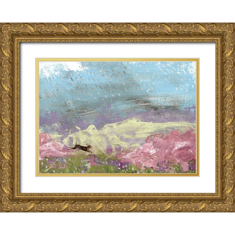 Rainstorm Gold Ornate Wood Framed Art Print with Double Matting by Ogren, Sarah