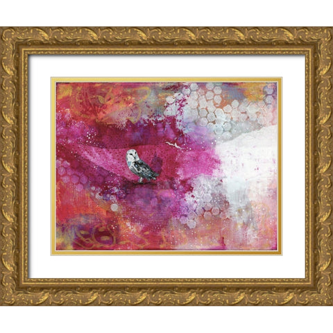 The Winter Storm Gold Ornate Wood Framed Art Print with Double Matting by Ogren, Sarah