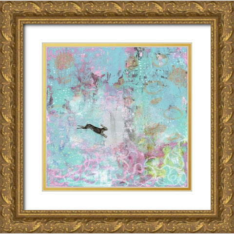 The Ice Storm Gold Ornate Wood Framed Art Print with Double Matting by Ogren, Sarah