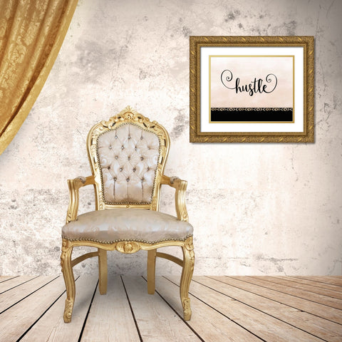 Hustle Gold Ornate Wood Framed Art Print with Double Matting by Moss, Tara