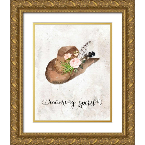 Roaming Spirit Gold Ornate Wood Framed Art Print with Double Matting by Moss, Tara