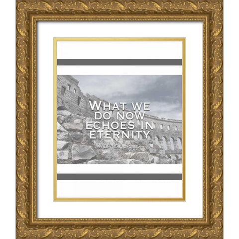 What We Do Now Gold Ornate Wood Framed Art Print with Double Matting by Moss, Tara