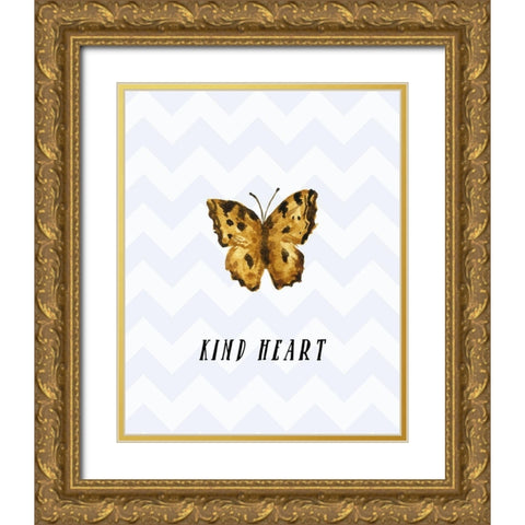 Kind Heart Gold Ornate Wood Framed Art Print with Double Matting by Moss, Tara