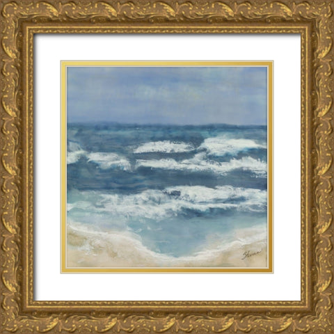 Wavering Peace Gold Ornate Wood Framed Art Print with Double Matting by Shanti, Shima