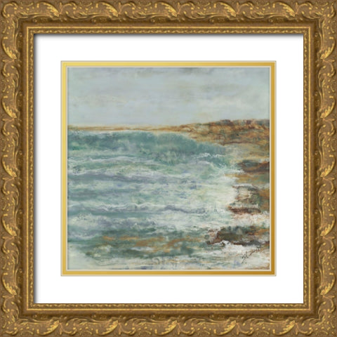 Symbiosis Gold Ornate Wood Framed Art Print with Double Matting by Shanti, Shima