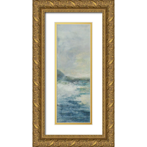 Estuarine I Gold Ornate Wood Framed Art Print with Double Matting by Shanti, Shima