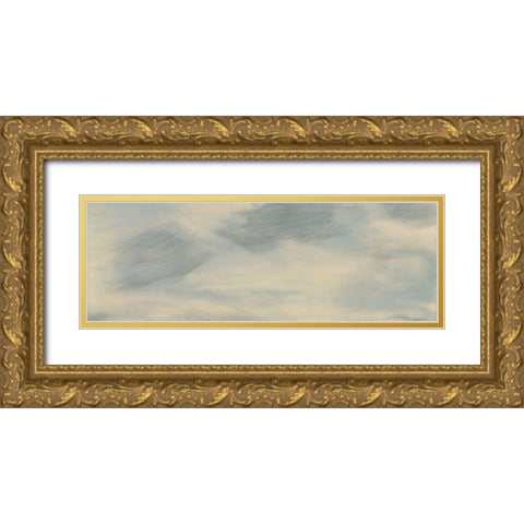 Above the Firmament I Gold Ornate Wood Framed Art Print with Double Matting by Shanti, Shima
