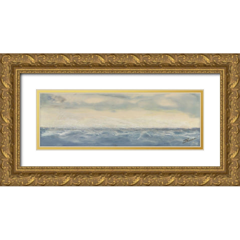 Above the Firmament II Gold Ornate Wood Framed Art Print with Double Matting by Shanti, Shima