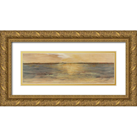 Color of Silence II Gold Ornate Wood Framed Art Print with Double Matting by Shanti, Shima
