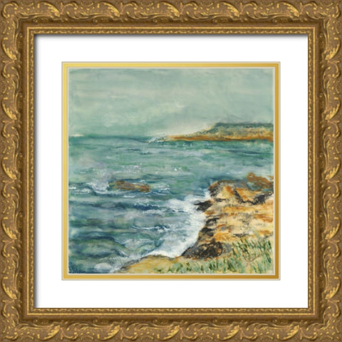 So Close Away From You Gold Ornate Wood Framed Art Print with Double Matting by Shanti, Shima