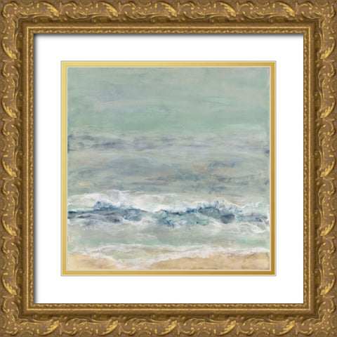 Coming Ashore II Gold Ornate Wood Framed Art Print with Double Matting by Shanti, Shima