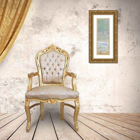 Coming Ashore II Gold Ornate Wood Framed Art Print with Double Matting by Shanti, Shima