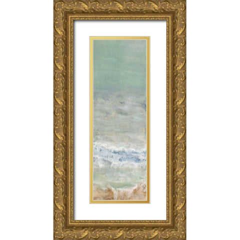Coming Ashore II Gold Ornate Wood Framed Art Print with Double Matting by Shanti, Shima