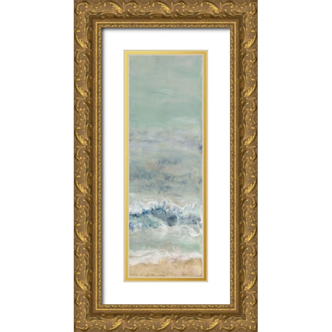 Coming Ashore IV Gold Ornate Wood Framed Art Print with Double Matting by Shanti, Shima