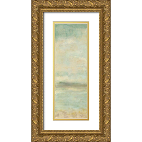 Serenity I Gold Ornate Wood Framed Art Print with Double Matting by Shanti, Shima