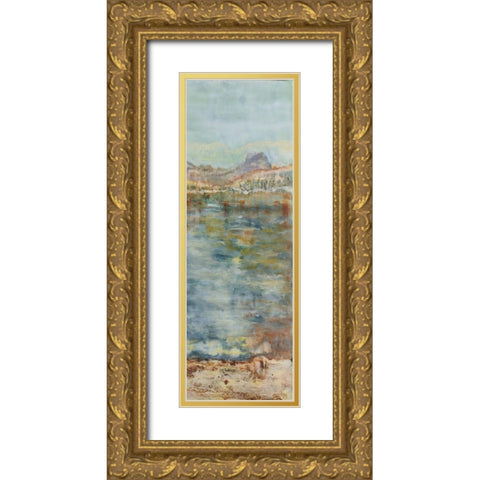 Thirsting II Gold Ornate Wood Framed Art Print with Double Matting by Shanti, Shima