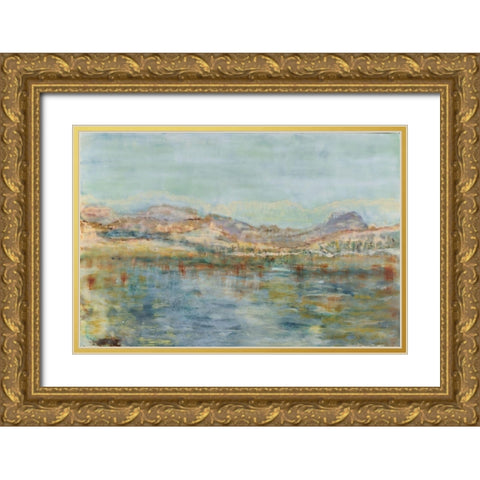 Thirsting III Gold Ornate Wood Framed Art Print with Double Matting by Shanti, Shima